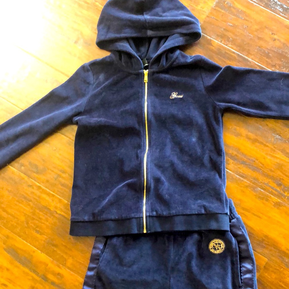 Girls GUESS velour matching set